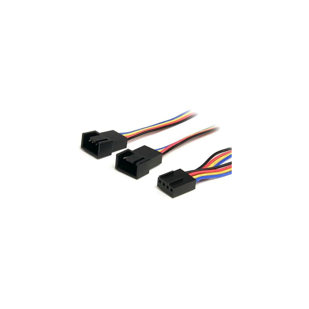 StarTech FAN4SPLIT12 12IN 4 PIN FAN POWER SPLITTER CABLE - F/M - Image 1
