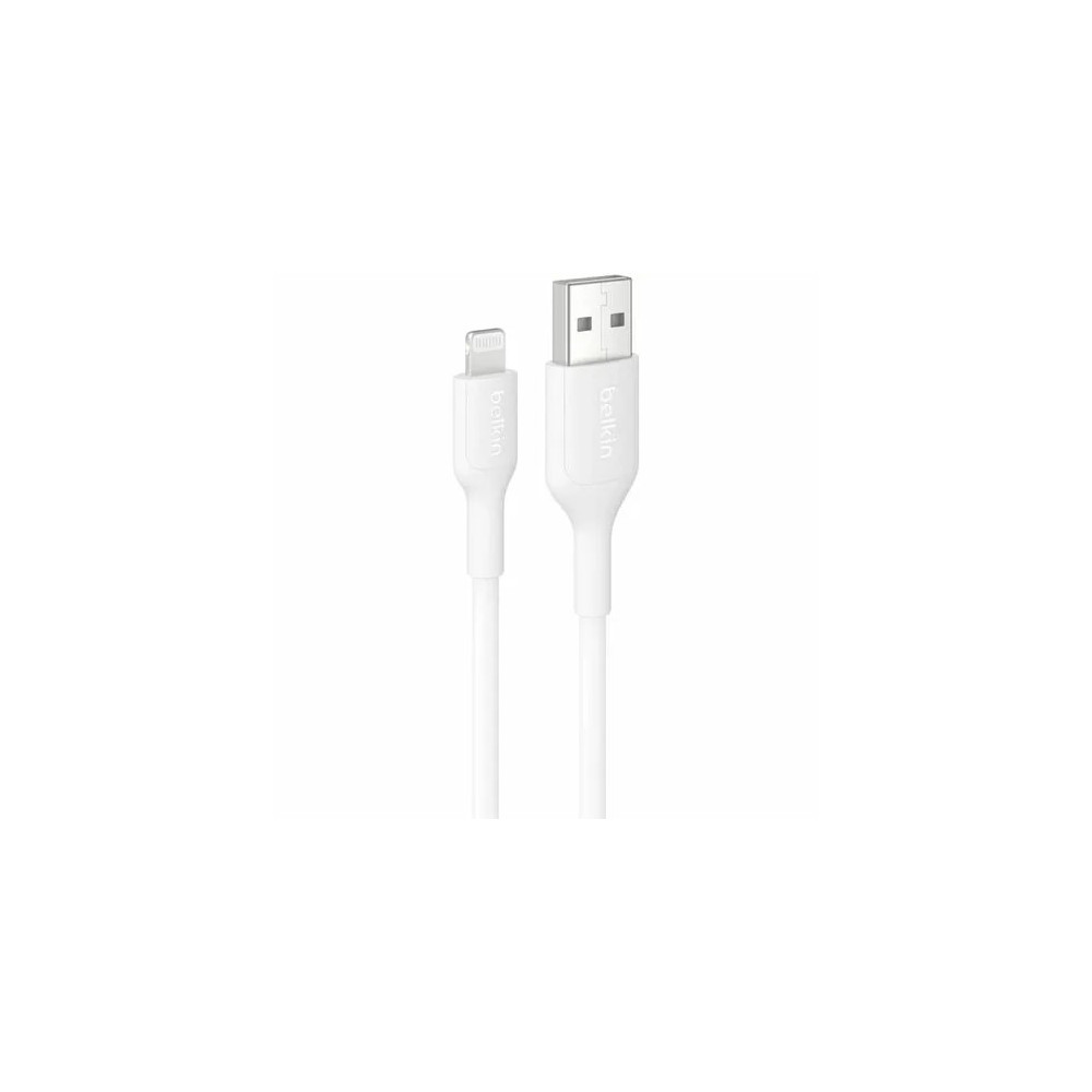 Belkin CAA019FQ2MWH BOOSTCHARGE USB-A-LTG CONNECTOR 2M - WHT - Image 1