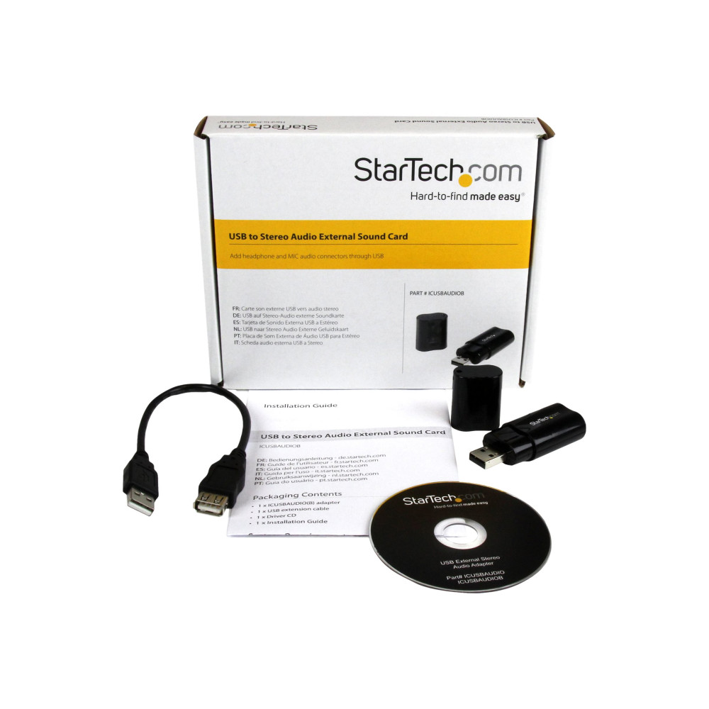 StarTech ICUSBAUDIOB USB2.0 TO 3.5MM AUDIO JACK ADAPTER, 2YR - Image 2