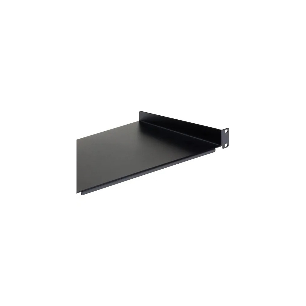StarTech CABSHELF1U10 1U Server Rack Cabinet Shelf - Fixed 10" Deep Cantilever Rackmount Tray for 19" Data/AV/Network Enclosure w/cage nuts, screws - Steel - 20.05 kg Static/Stationary Weight Capacity - Image 5