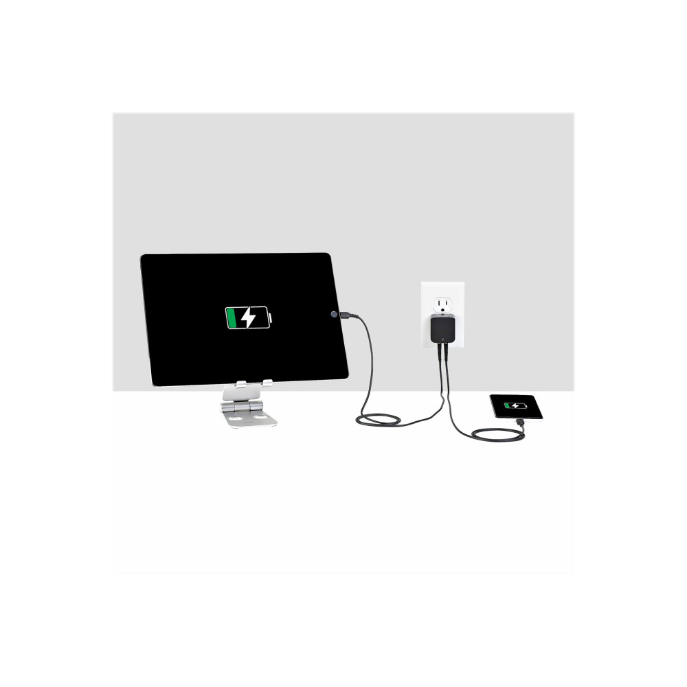 StarTech USB2PACBK DUAL PORT USB WALL CHARGER 17W/3.4A TRAVEL CHARGER 110V/220V 2YR - Image 3