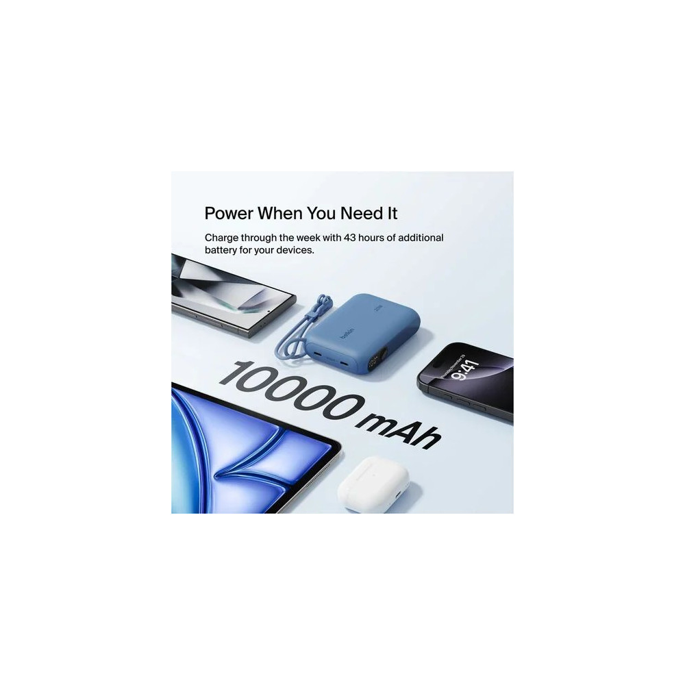 Belkin BPB027FQBL BoostCharge Power Bank 10K with Display - Image 10