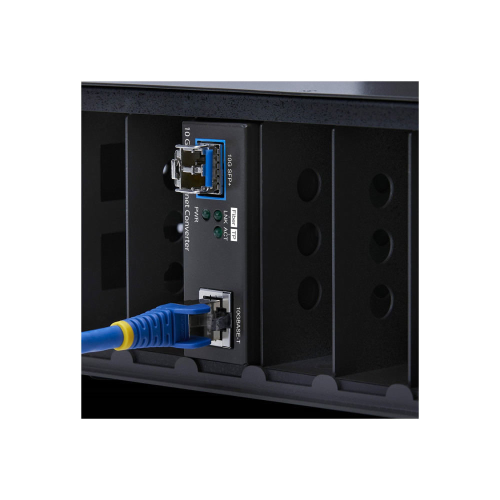 StarTech MCM10GSFP2 10GBE SFP+ FIBER MEDIA CONVERTER, 10 GIGABIT ETHERNET RJ-45 TO 10GBASE-X SFP+ - Image 4
