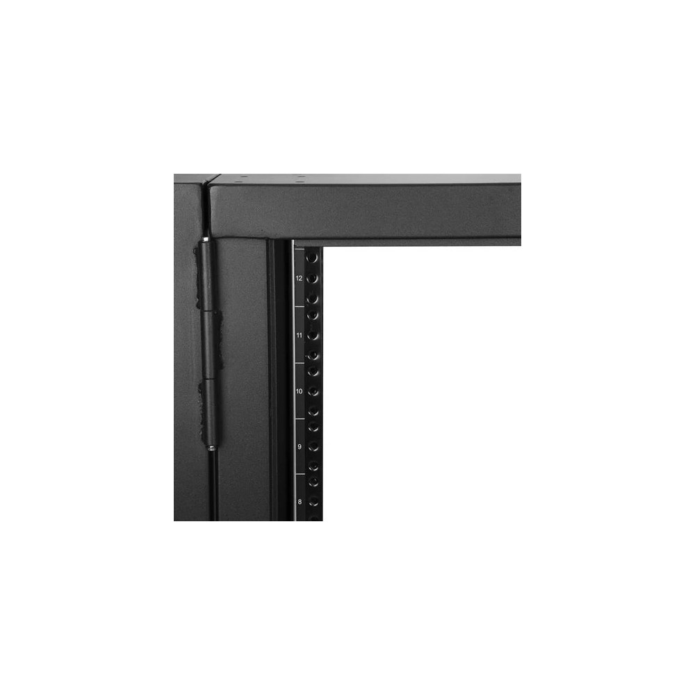 StarTech RK12WALHM 4-Post 12U Wall Mount Network Cabinet, 19" Hinged Wall-Mounted Server Rack for IT Equipment, Flexible Lockable Rack Enclosure - Wall-Mount Server Rack for rackmount equipment - Flexible data rack features a hinged design w/eas - Image 4