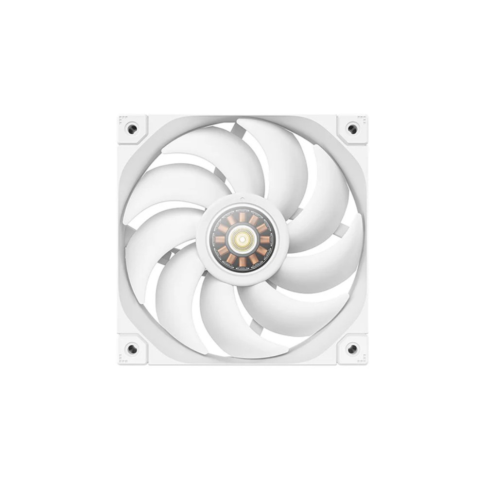 DEEPCOOL R-FL12-WHAPN1-G FL12 White 120mm Unique ARGB Fans, Low Noise, 4-pin PWM, Fluid Dynamic Bearing, Addressable RGB LED - Image 1