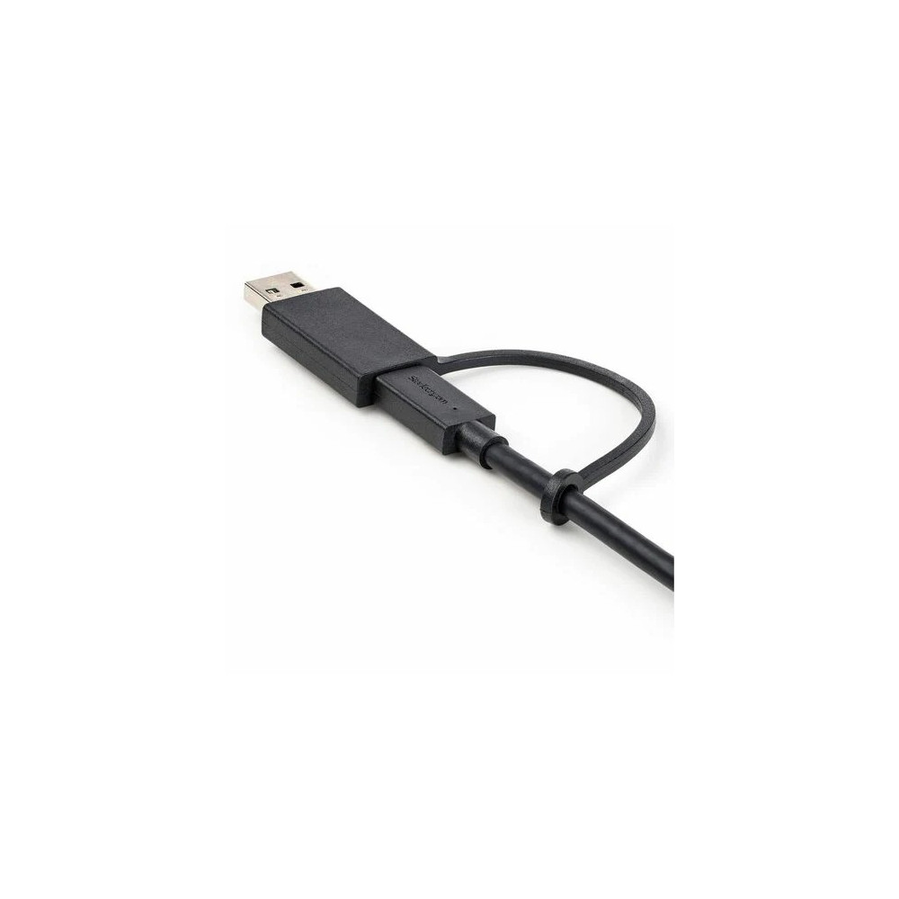 StarTech USBCCADP 3ft/1m USB-C Cable with USB-A Adapter Dongle, USB-C to C (10Gbps/PD), USB-A to C (5Gbps), 2-in-1 USB C Cable for Hybrid Dock - Cable for Notebook, Docking Station, MacBook, Mobile Device, MacBook Pro, Wall Charger, ... - First  - Image 5