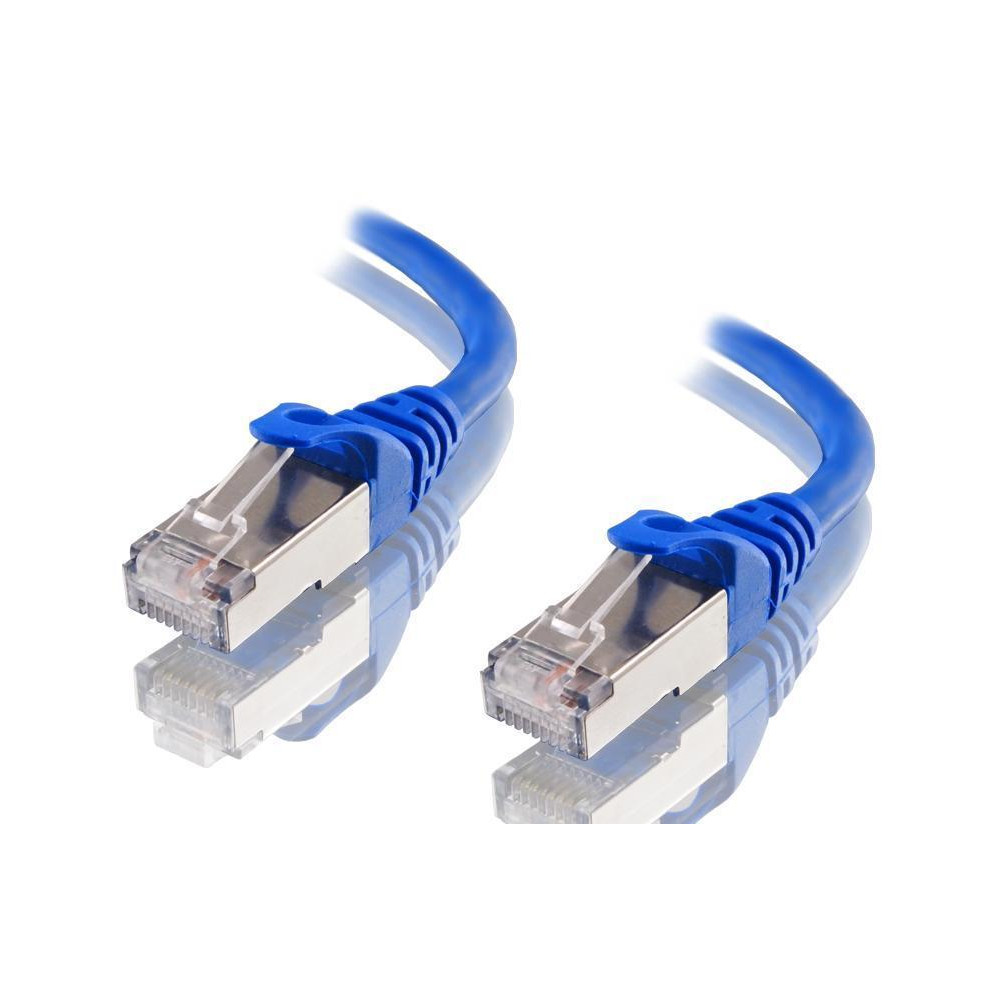 Astrotek AT-RJ45BLUF6A-15M CAT6A Shielded Ethernet Cable 15m Blue Color 10GbE RJ45 Network LAN Patch Lead S/FTP LSZH Cord 26AWG - Image 1