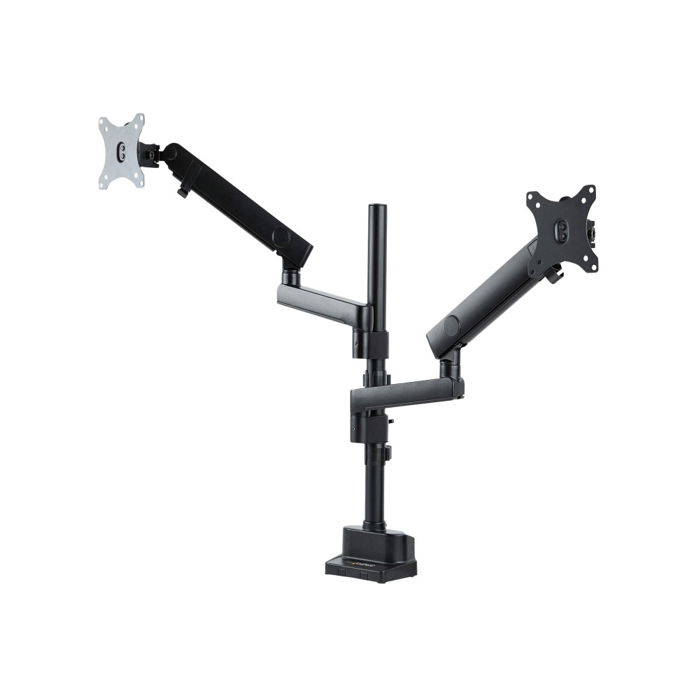 StarTech ARMDUALPIVOT DUAL MONITOR ARM <32", FULL MOTION, VESA, STACKABLE, BLACK, 5YR - Image 7