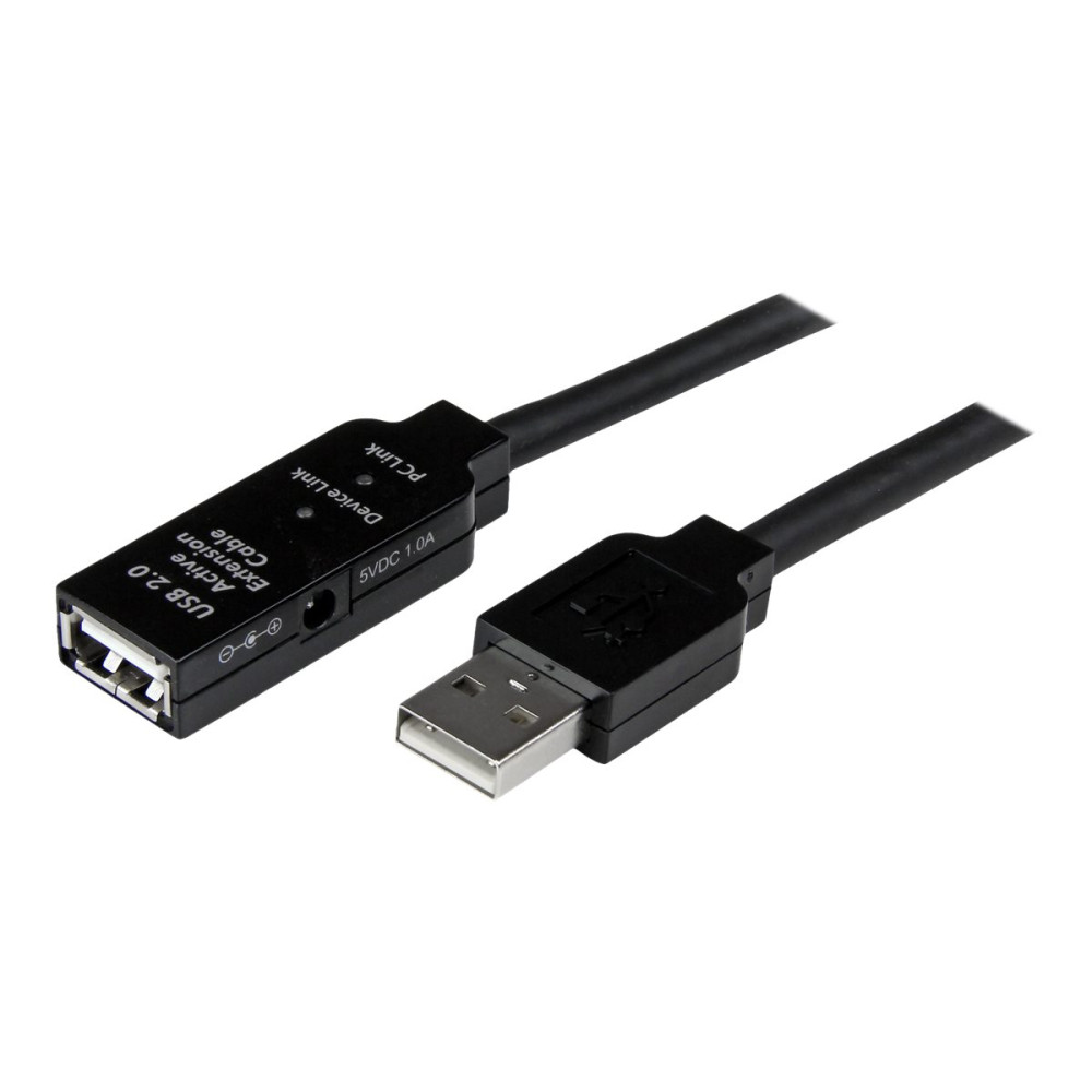 StarTech USB2AAEXT10M 10M USB2.0 A TO A EXTENSION CABLE, M/F, BLACK, LED, LTW - Image 5