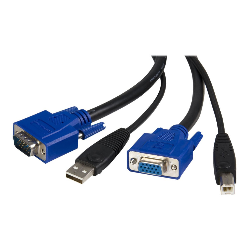 StarTech SVUSB2N1_6 1.8M 2-IN-1 USB KVM CABLE - USB VGA KVM CABLE, LTW - Image 2