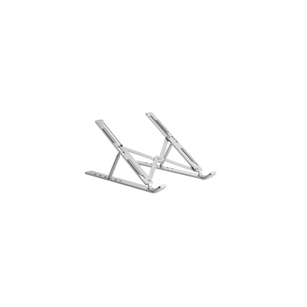 Brateck LPS03-3-03 Portable 6-Level Adjustable Aluminum Laptop Riser For most 11'-15' laptops, tablets and more (Silver) - Image 1