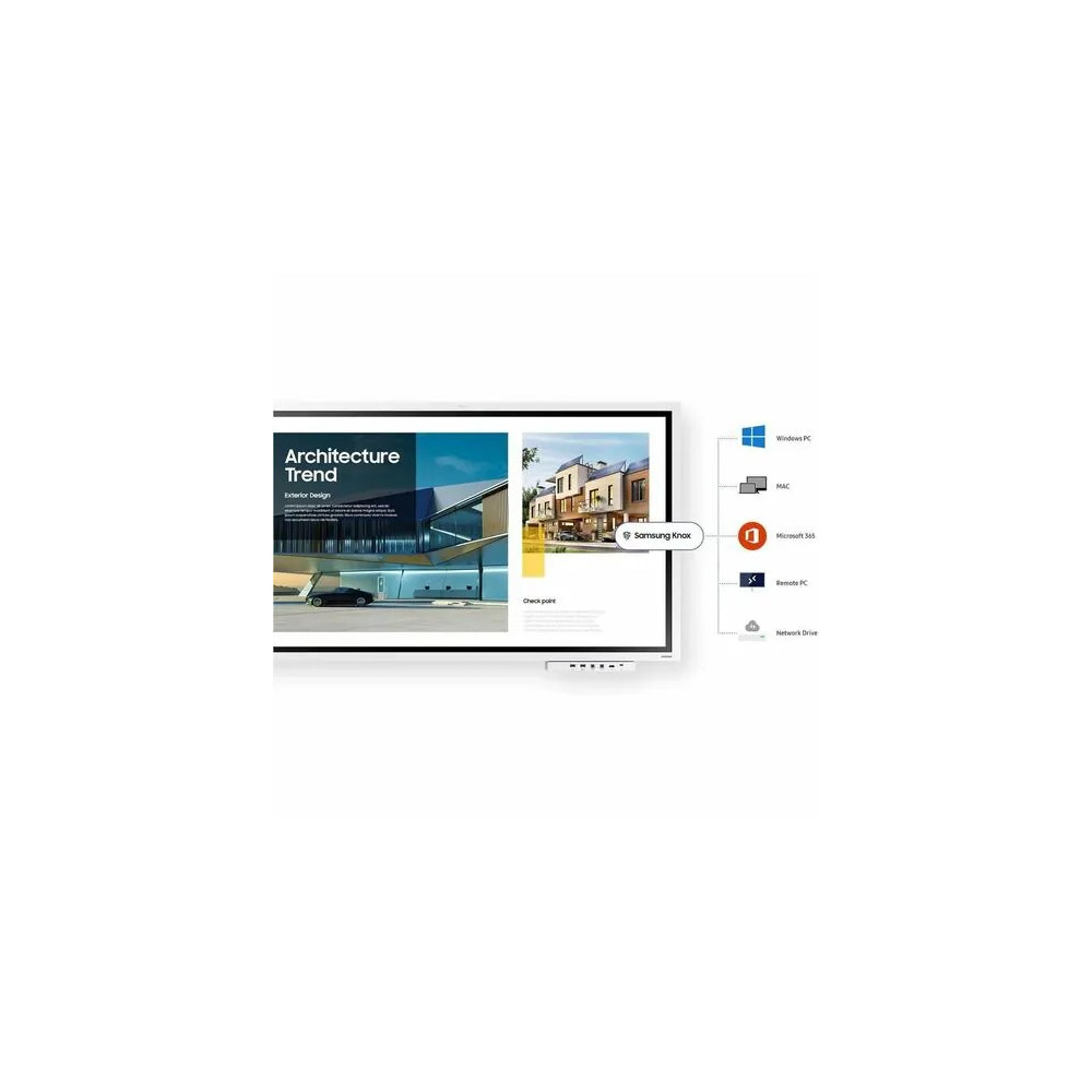 Samsung LH65WMFWBGCXXY (WMFX) FLIP PRO INTERACTIVE DISPLAY, 65" UHD, 450NITS, HDMI, LAN/WIFI, 12H/7D, 3YR - Image 20