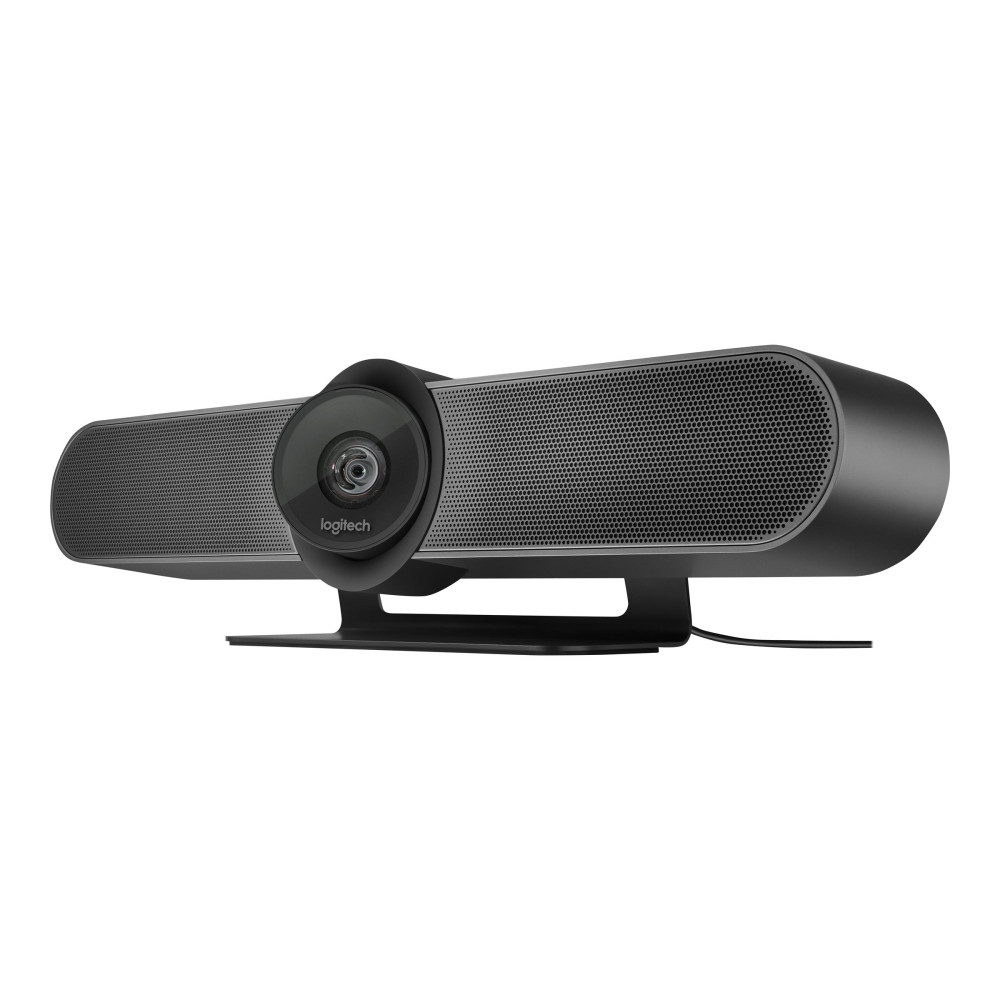 Logitech 960-001101 MeetUp 4K Conferencecam with 120-degree FOV & 4K Optics HD Video & Audio Conferencing Camera System for Small Meeting Rooms
