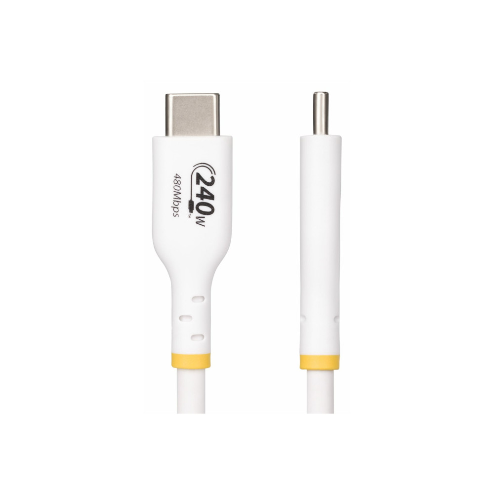 StarTech USB2EPR2MW 6.6FT (2M) USB-C CHARGING CABLE, CHARGE & SYNC, 240W (5A) PD EPR, USB 2.0 LAPTOP - Image 3