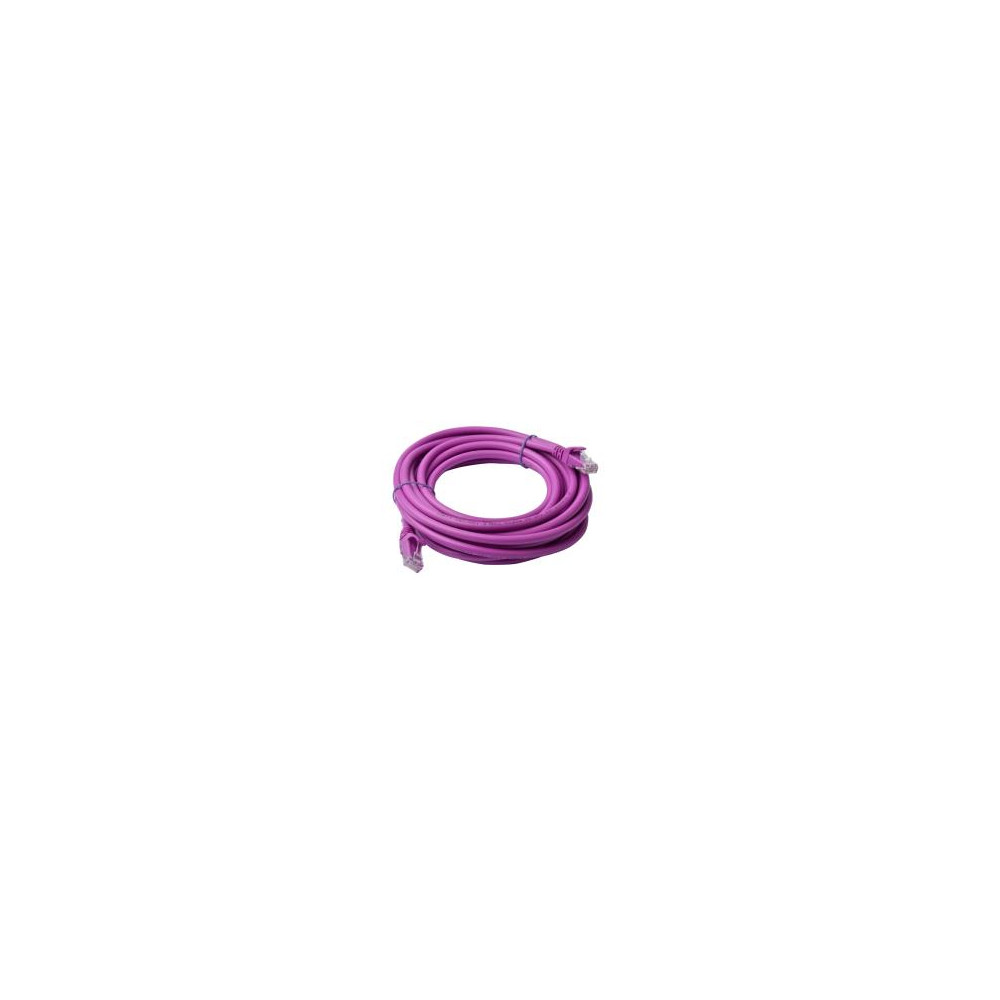 8ware PL6A-5PUR CAT6A Cable 5m - Purple Color RJ45 Ethernet Network LAN UTP Patch Cord Snagless - Image 1