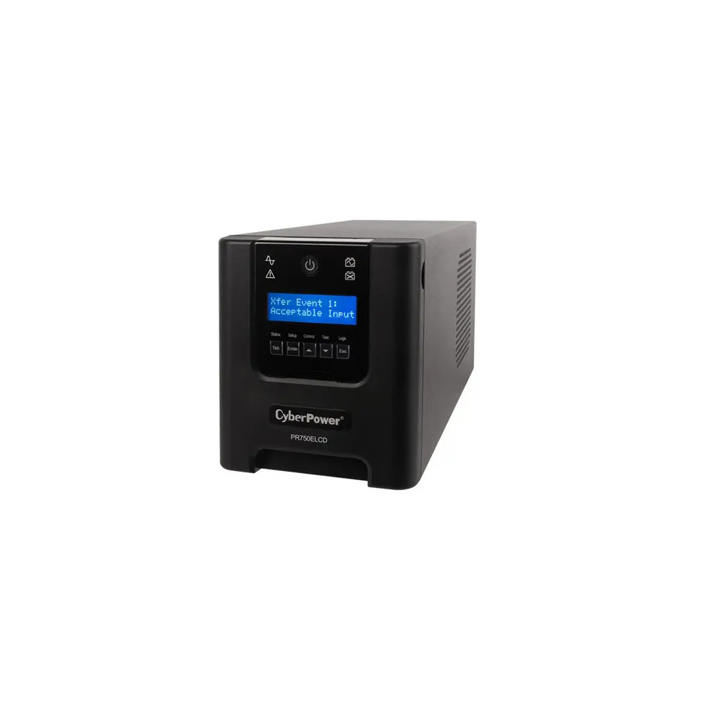 CyberPower PR750ELCD PRO Series 750VA / 675W (10A) Tower UPS with LCD -- 3 yrs Adv. Replacement - Image 2