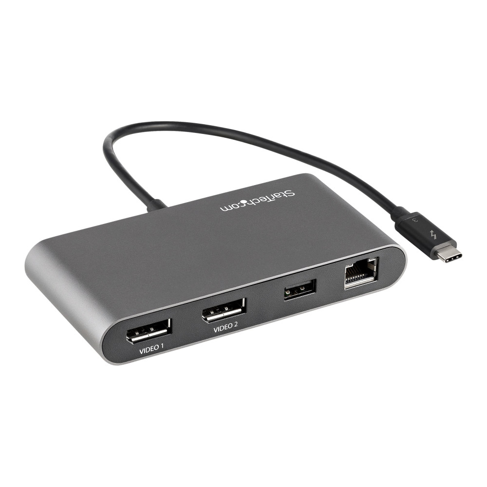 StarTech TB3DKM2DPL DUAL MONITOR TB3 MINI DOCK, 4K 60HZ, 3YR - Image 1