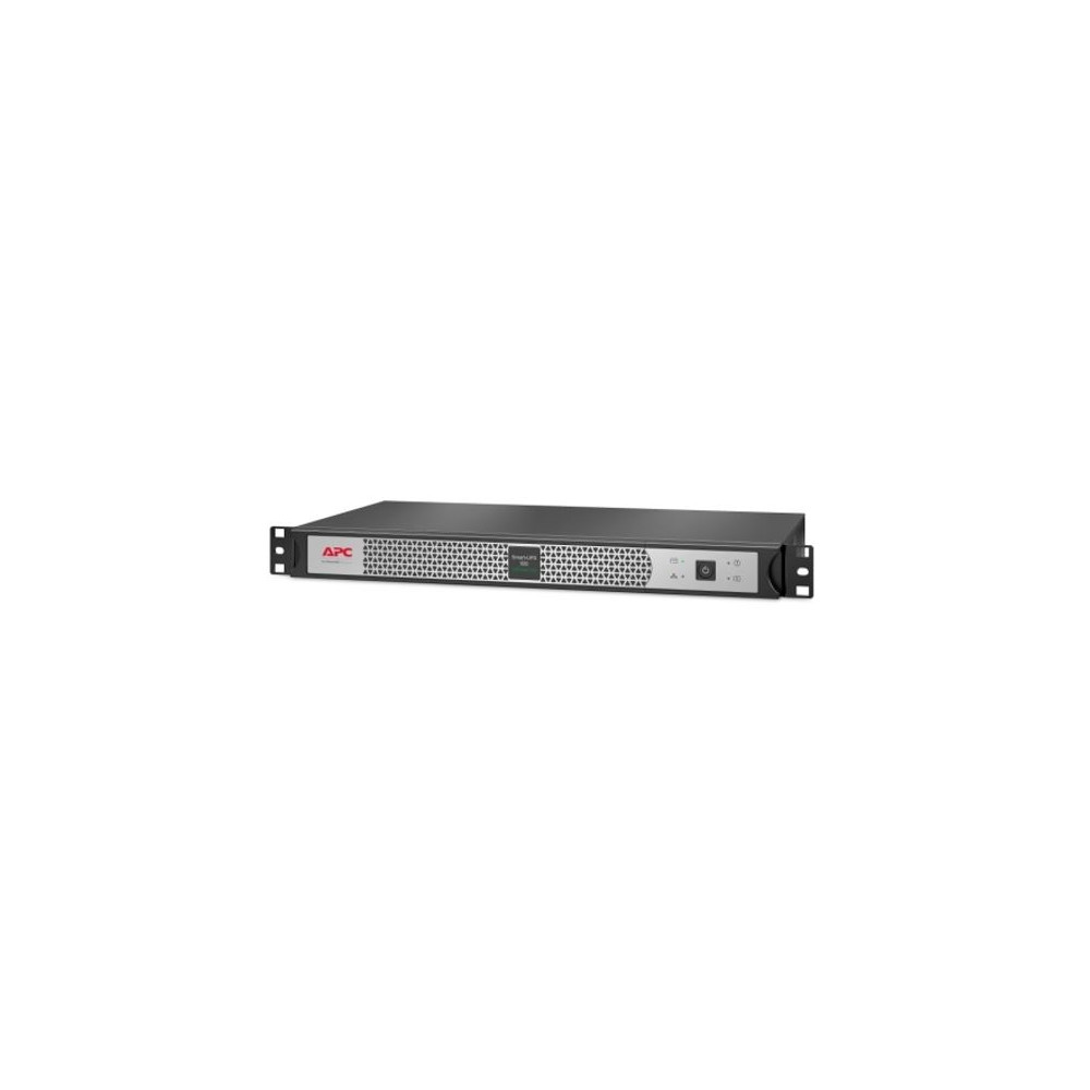 APC SCL500RMI1UNC Smart-UPS 500VA/400W Line Interactive UPS, 1U Rackmount, 230V/10A Input, 4x IEC C13 Outlets, Li-Ion Battery, W/ Network Card, Short Depth - Image 1