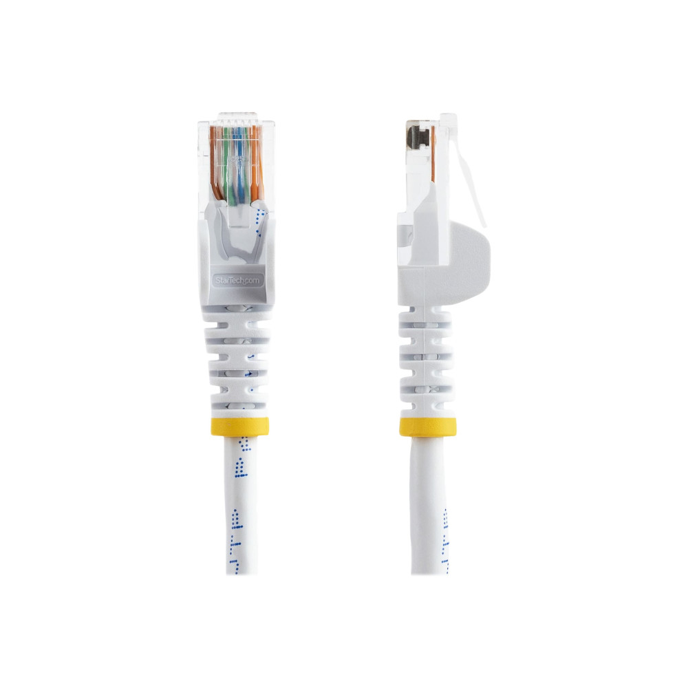 StarTech 45PAT50CMWH 50CM WHITE CAT5E/ CAT 5 SNAGLESS ETHERNET PATCH CABLE 0.5 M - Image 3