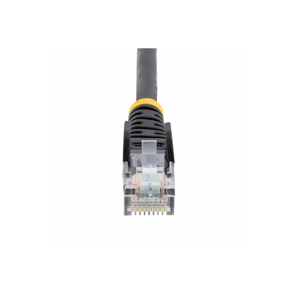 StarTech 45PAT50CMBK CAT5E ETHERNET PATCH CABLE WITH SNAGLESS RJ45 CONNECTORS - 0.5 M, BLACK - Image 1
