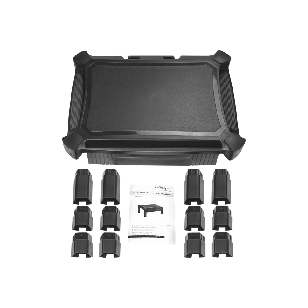 StarTech MONSTADJD COMPUTER MONITOR RISER STAND WITH DRAWER - H/ADJ 5YR - Image 1