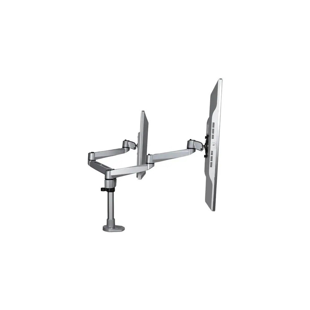 StarTech ARMDUALPS Desk Mount Dual Monitor Arm, Premium Articulating Desktop VESA Mount up to 27" (17.6lb/8kg) Displays, Height Adjustable - VESA 75x75/100x100mm heavy duty dual monitor mount for two displays up to 30in (22lb) each - Ergonomic h - Image 7