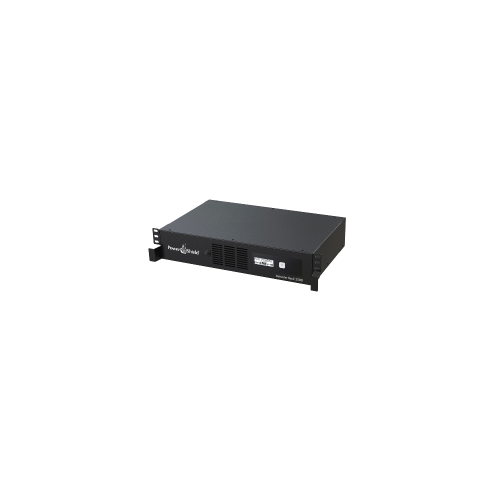 PowerShield PSDR1500 Defender RackMount 1500VA/900W, 2RU Shallow depth UPS, 5 AUS sockets, 2 x 10 Amp IEC, user-replaceable batteries, 2-year warranty - Image 1