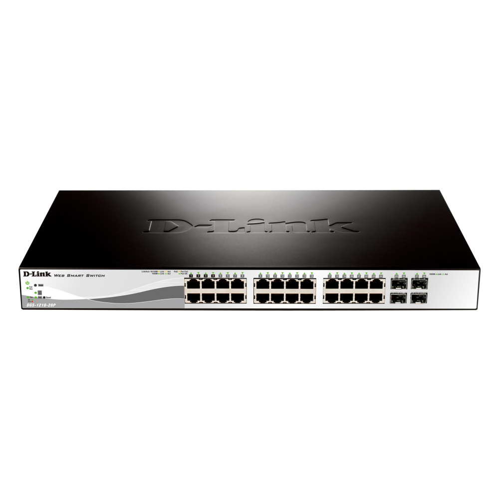 D-Link DGS-1210-28P 28-Port Smart Managed Switch RJ45 - Image 1