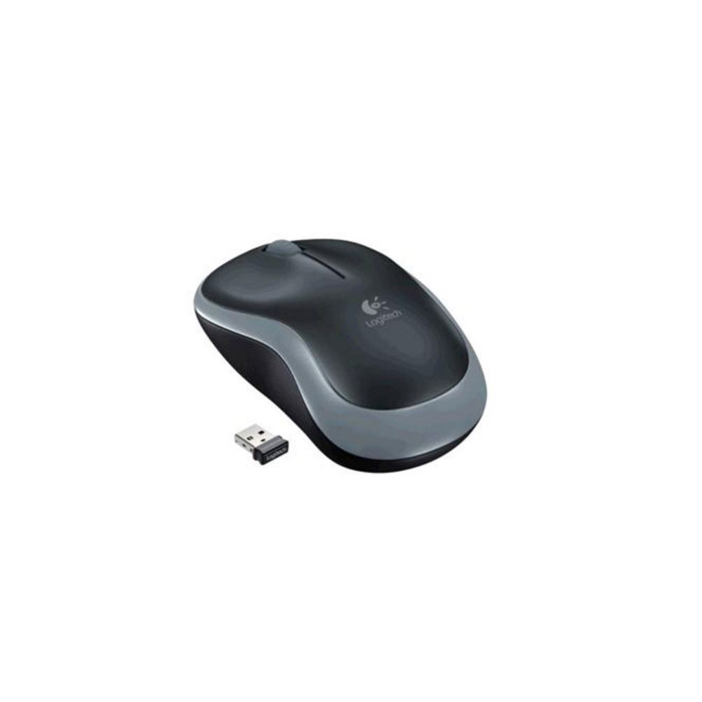 Logitech 910-002255 M185 Wireless Mouse Nano Receiver Grey 1-year battery life Advanced 2.4 GHz wireless connectivity - Image 1