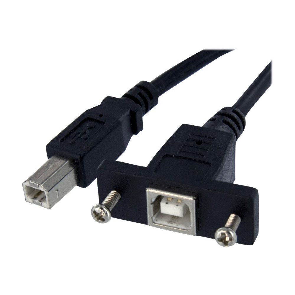 StarTech USBPNLBFBM3 3 FT PANEL MOUNT USB CABLE B TO B - F/M - Image 3