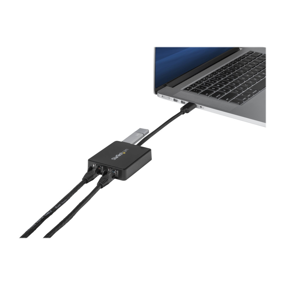 StarTech USB32000SPT USB 3 TO DUAL PORT GbE LAN ADAPTER - Image 4