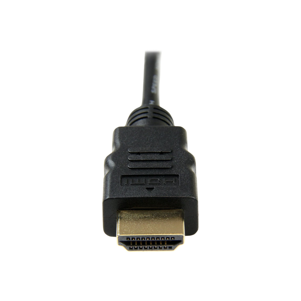 StarTech HDADMM2M 2M HDMI 1.4 TO MICRO HDMI ADAPTER CABLE WITH ETHERNET, BLACK, LTW - Image 2