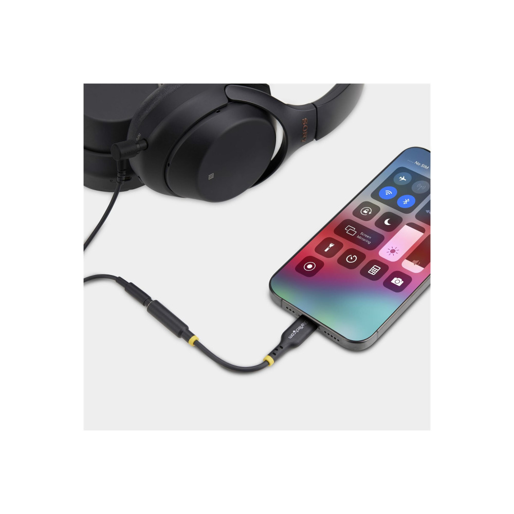 StarTech USBCAUDIO2 USB-C AUDIO ADAPTER TO 3.5MM TRRS JACK, HEADPHONE AUX DONGLE, 2 YR - Image 1