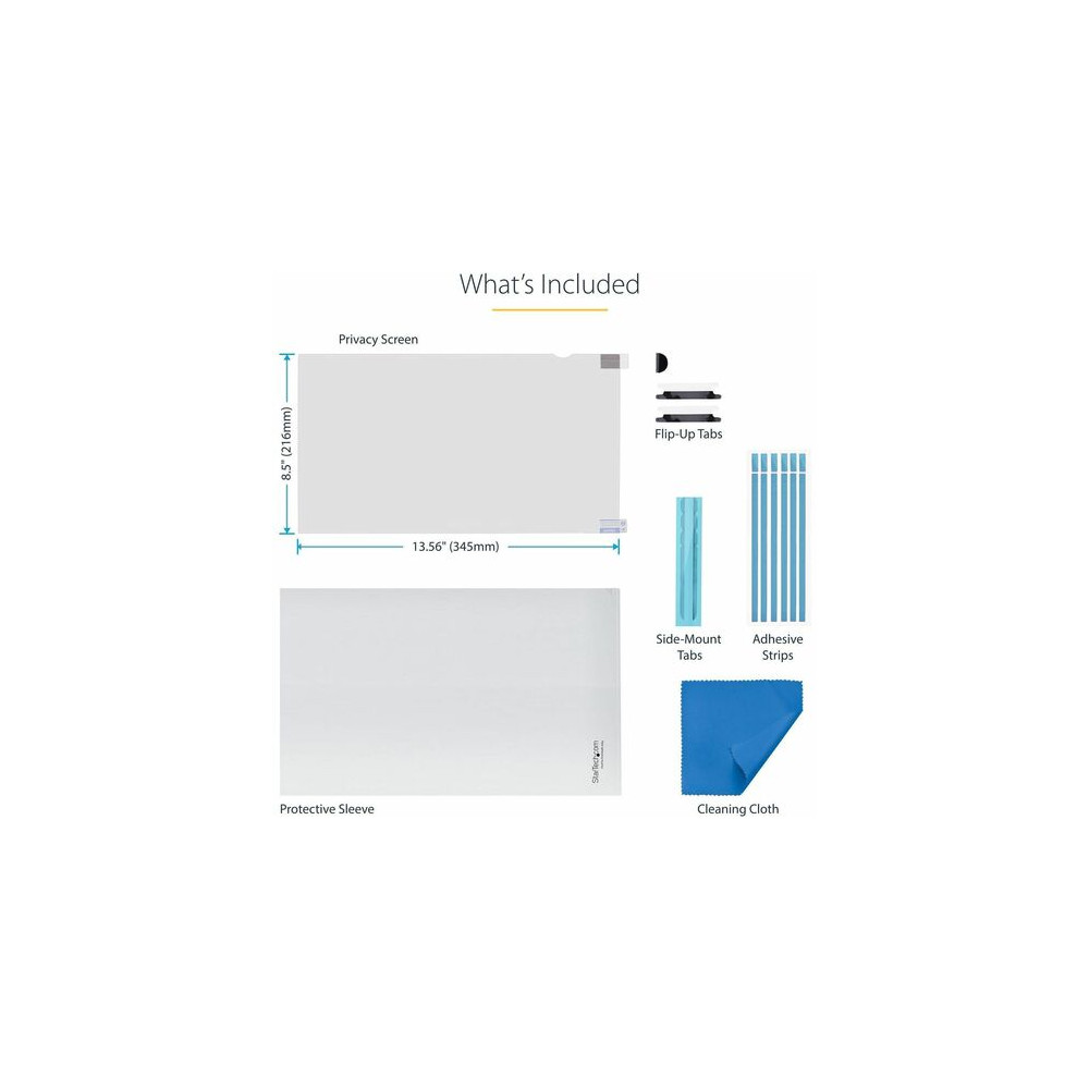 StarTech 16LT6-PRIVACY-SCREEN 16" LAPTOP PRIVACY SCREEN FILTER, 16:10, MATTE/GLOSSY, 2YR - Image 10