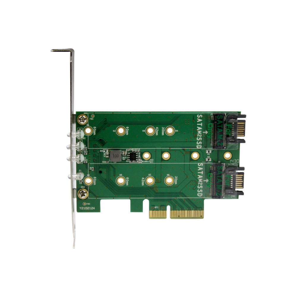 StarTech PEXM2SAT32N1 3 PORT M.2 SSD ADAPTER CARD, PCIe(NVME), SATA M.2 (2), 2YR - Image 6