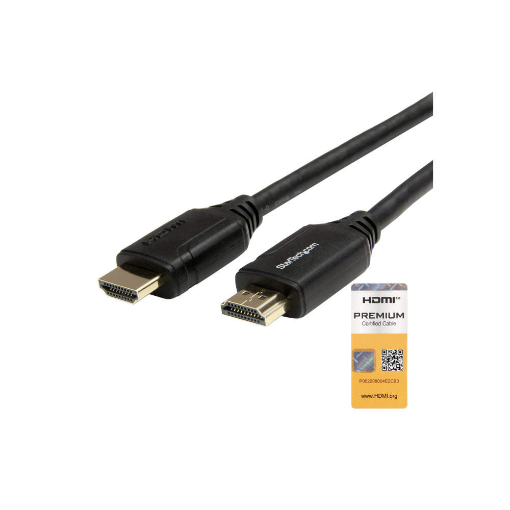 StarTech HDMM1MP 1M HIGH SPEED HDMI 2.0 CABLE, M/M, 4K 60HZ, ETHERNET, LTW - Image 2