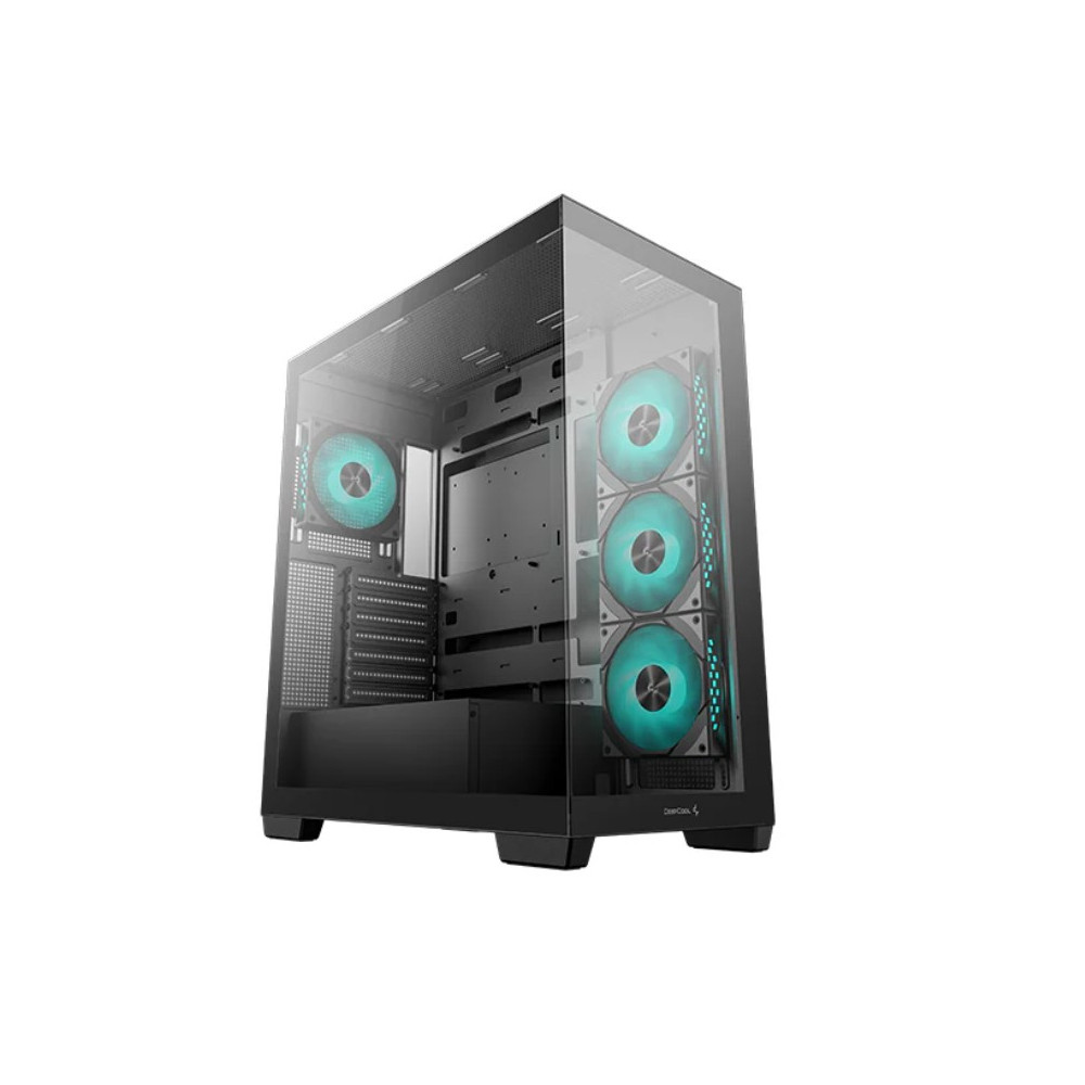 DEEPCOOL R-CG580-BKADA4-G-1 CG580 4F Panoramic ATX Mid-Tower Case, 4 x Pre Installed Fans Single Chamber, Support Up to 2x 360mm Radiators, Front 2x USB3.0 - Image 1