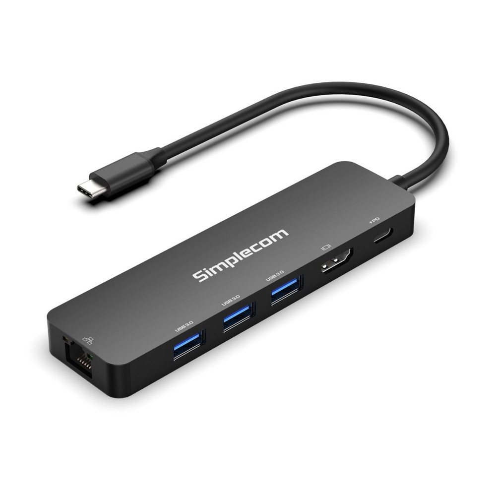 Simplecom CHT560 USB-C SuperSpeed 6-in-1 Multiport Docking Station HDMI 2.0 - Image 1