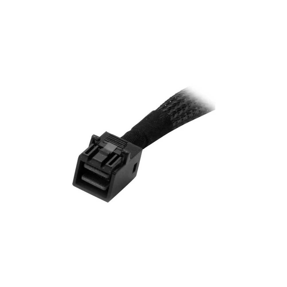 StarTech SAS43SAT1M 1m Internal Mini SAS to SATA Cable - SFF-8643 to 4x SATA - Cable for SATA Controller, Storage Device - First End: 4 x 7-pin SATA - Male - Second End: 1 x 36-pin SFF-8643 Mini-SAS HD - Male - 6 Gbit/s - Shielding - 30 AWG - Bl - Image 2