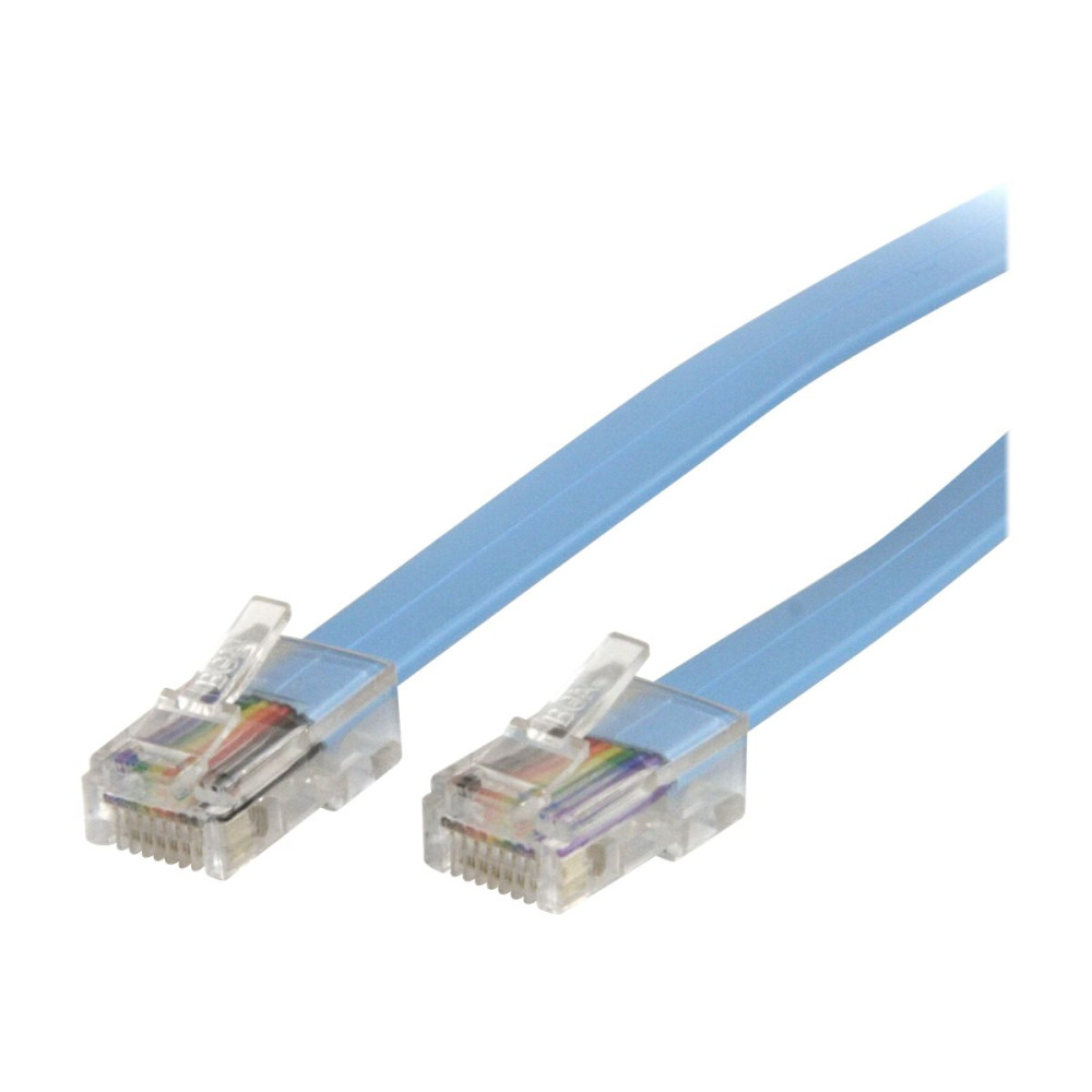 StarTech ROLLOVERMM6 1.8 M CISCO CONSOLE ROLLOVER CABLE - RJ45 M/M BLUE LTW - Image 1