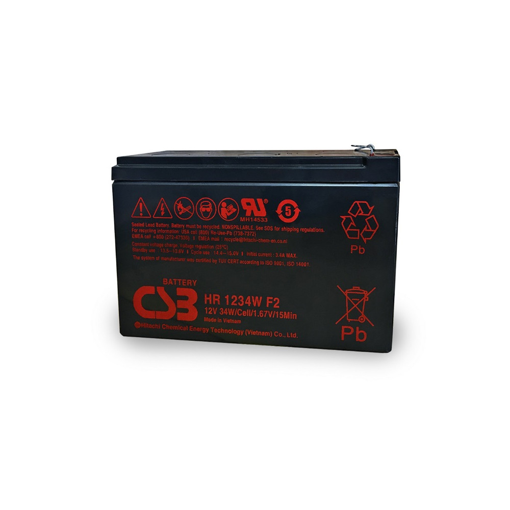 PowerShield PSB12-9 12V 9AH Battery, 3-5 Year Design Life, compatible with all UPS models, reliable power source - Image 1