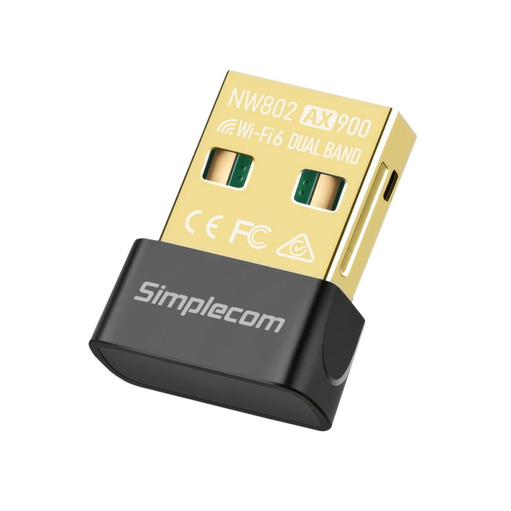 Simplecom NW802 AX900 Dual Band Wi-Fi 6 USB Wireless Nano Adapter - Image 1