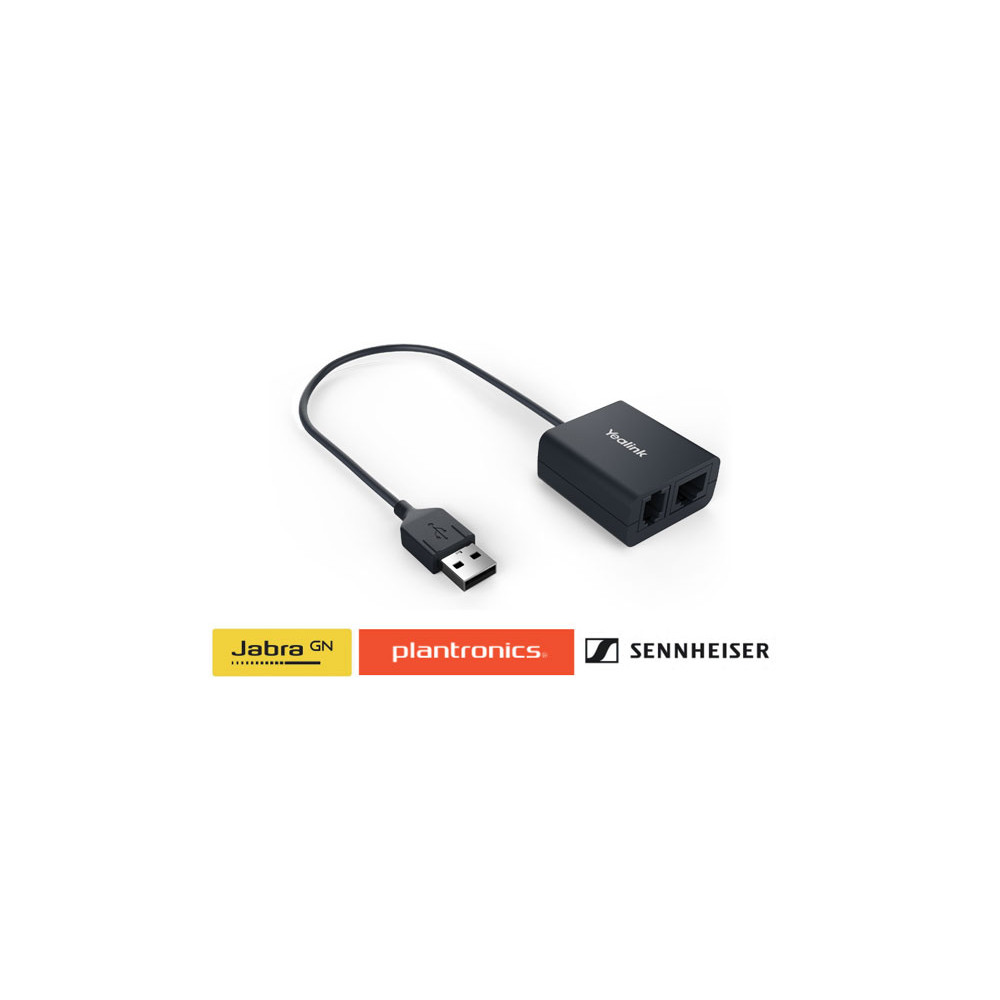 Yealink EHS40 Wireless Headset Adapter Suits Plantronics/Jabra/Sennheiser Headsets, Suits T43U, T46U, T48U - Image 1