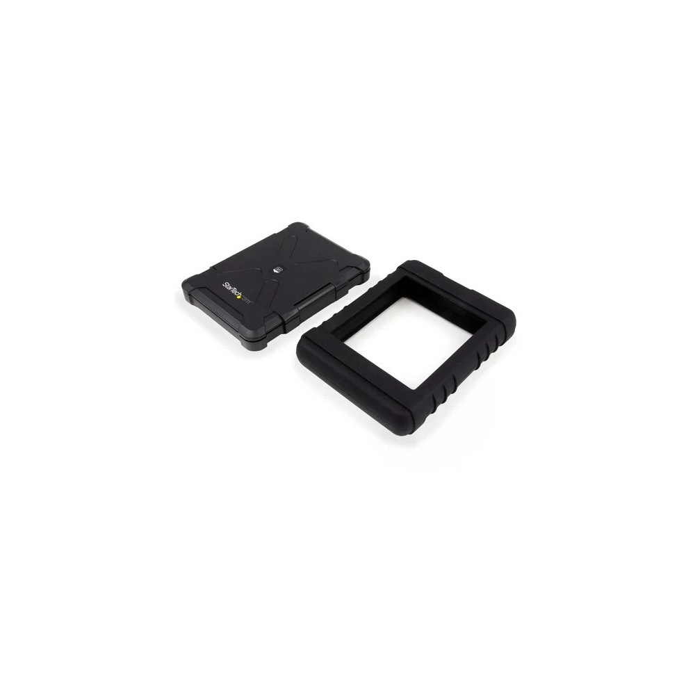 StarTech S251BRU33 Drive Enclosure SATA - USB 3.0 Micro-B Host Interface - UASP Support External - Black - Hot Swappable Bays - 1 x HDD Supported - 1 x SSD Supported - 1 x Total Bay - 1 x 2.5" Bay - Silicone - Image 3