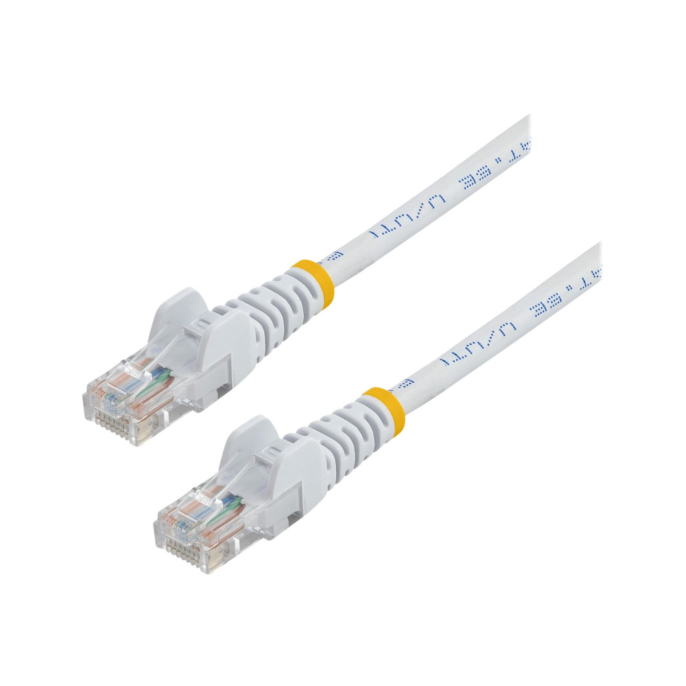 StarTech 45PAT50CMWH 50CM WHITE CAT5E/ CAT 5 SNAGLESS ETHERNET PATCH CABLE 0.5 M - Image 2