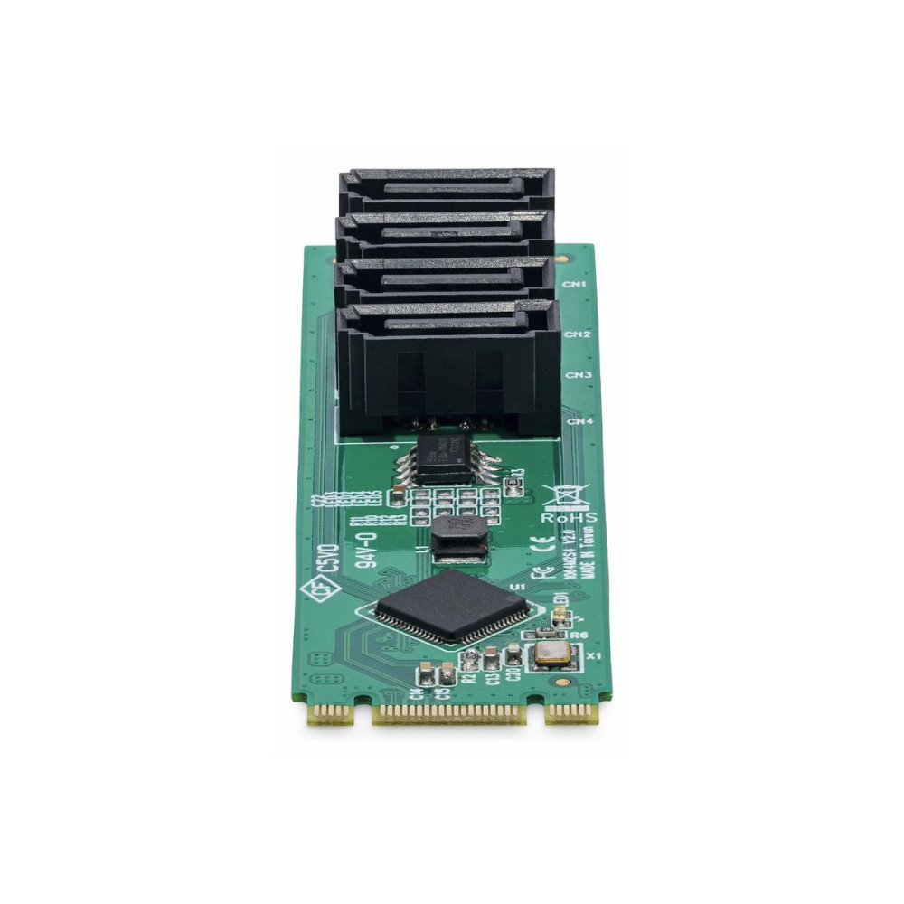 StarTech 4P-SATA-M2-ADAPTER 4-PORT M.2 TO SATA ADAPTER CARD, M.2 PCIE 3.0 TO SATA HDD/SSD EXPANSION CARD, - Image 2