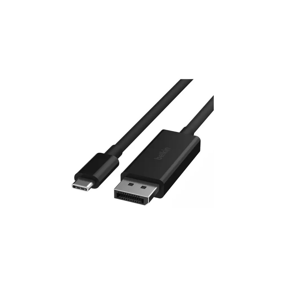 Belkin AVC014BT2MBK Connect 2 m DisplayPort/USB-C Data Transfer Cable - Cable for Chromebook, MacBook, iPad Pro, Projector, TV, Mobile Device - First End: 1 x USB Type C - Male - Second End: 1 x DisplayPort 1.4 Digital Audio/Video - Male - 32.4  - Image 5