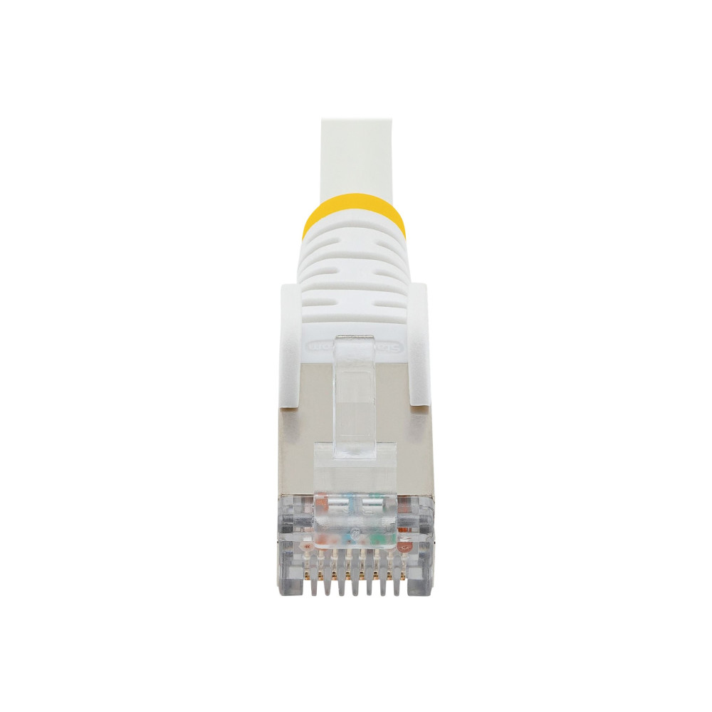 StarTech NLWH-5M-CAT6A-PATCH 5M CAT6A ETHERNET CABLE - WHITE - LOW SMOKE ZERO HALOGEN (LSZH) - 10GBE 500MH - Image 2
