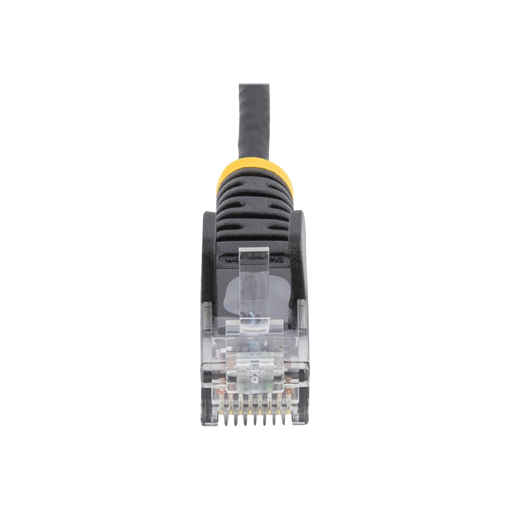 StarTech N6PAT50CMBKS 0.5M CAT6 CABLE, RJ45 PATCH CORD, SNAGLESS, SLIM, LSZH, BLACK, LTW - Image 3