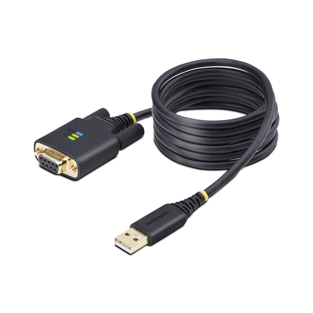 StarTech 1P6FFCN-USB-SERIAL 6.6FT (2M) USB TO NULL MODEM SERIAL ADAPTER CABLE, COM RETENTION, FTDI, USB-A - Image 6